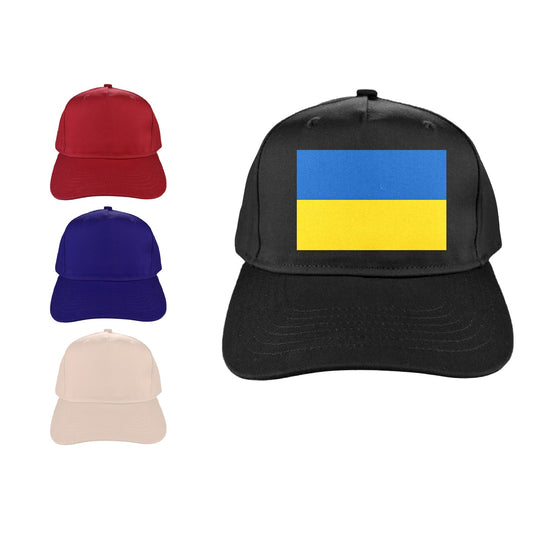 Ukraine Flag Baseball Cap (Made in USA)