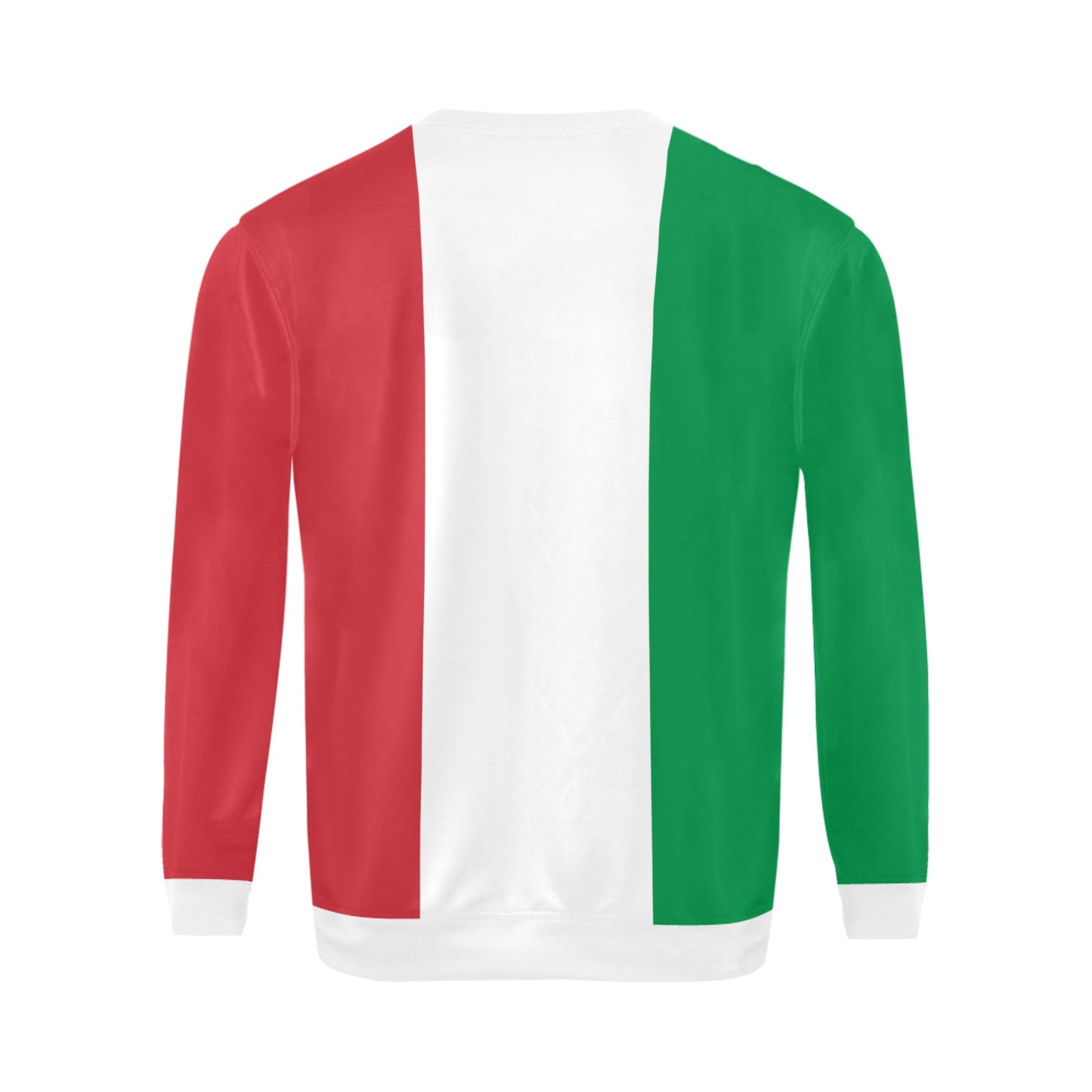 Italy Flag Inspired Men’s Fuzzy Sweatshirt Made in USA