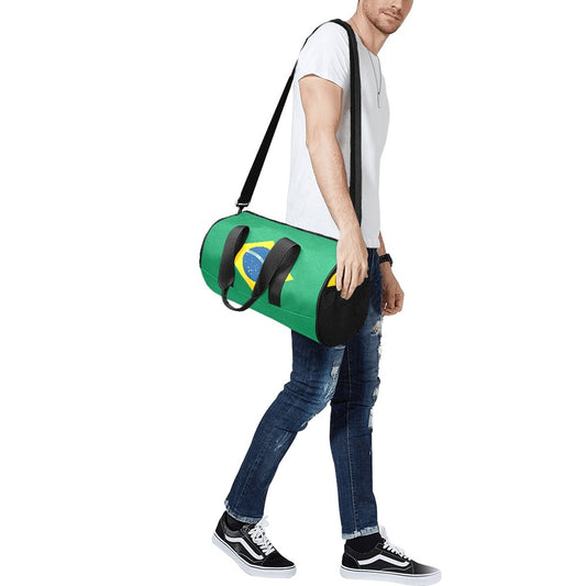 Brazil Flag Inspired Travel Duffel Bag