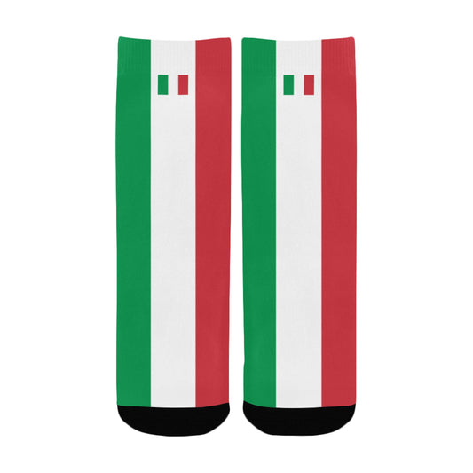 Italy Flag Inspired Kid's Custom Socks (Made in the USA)
