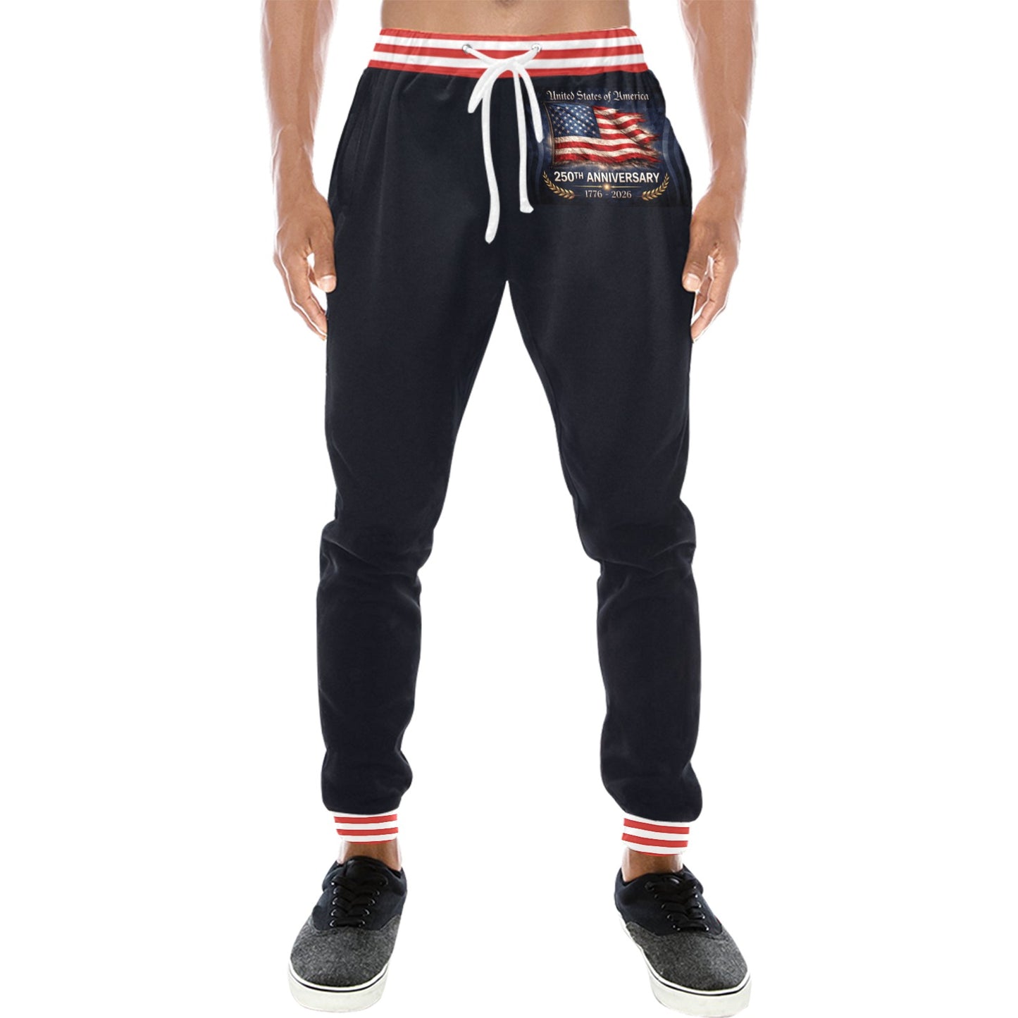 America 250 Year Anniversary USA/American Flag Inspired All Over Print Unisex Sweatpants