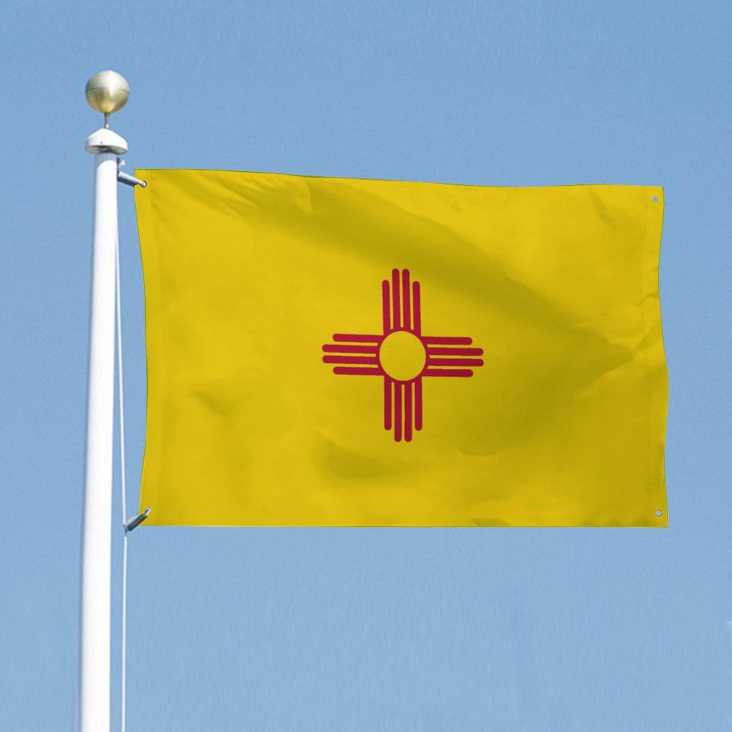 New Mexico Flag Inspired Wall Mount Flag with Four Grommets (35x59 in)