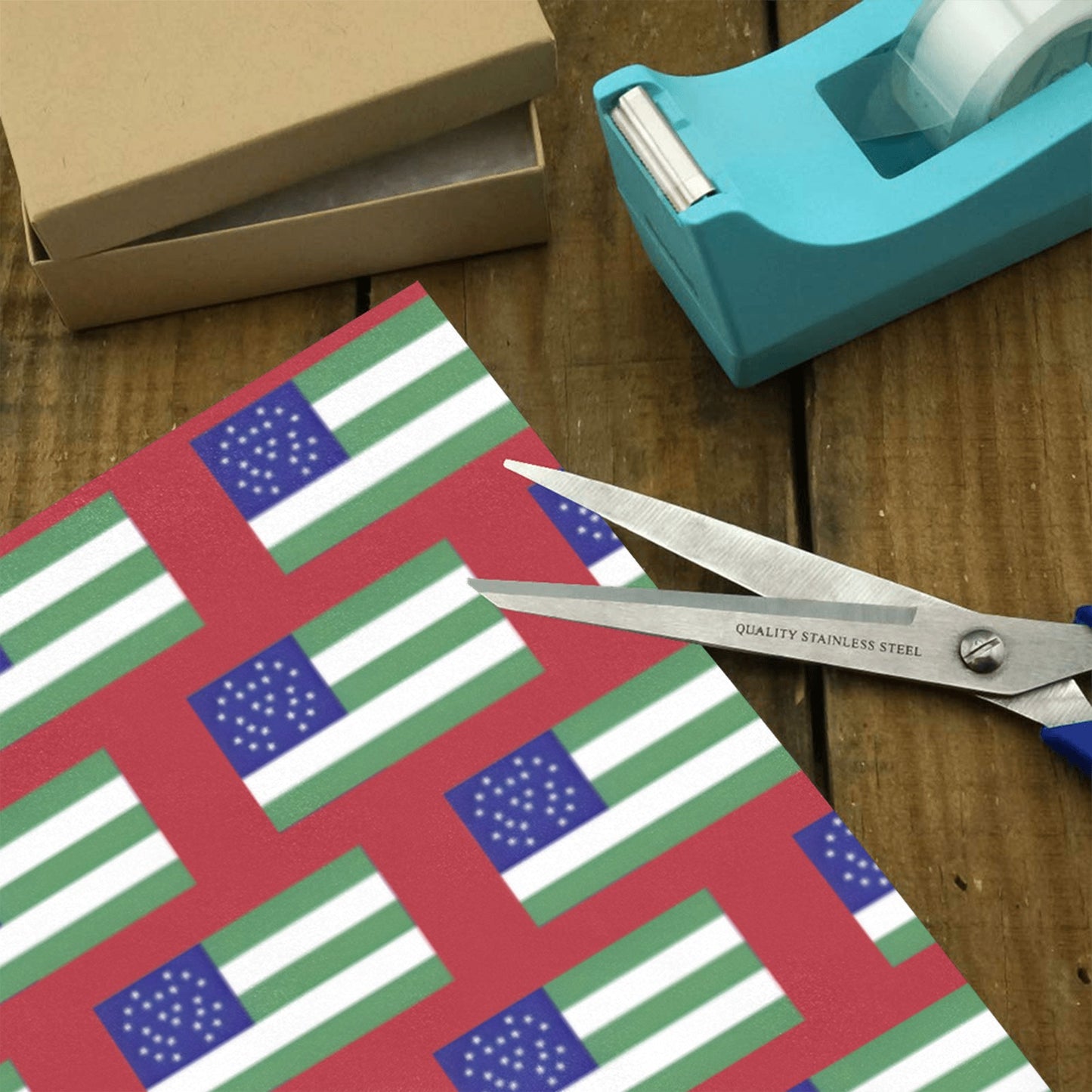 NYPD Flag Custom Gift Wrapping Paper 58"x 22.5" (4 Rolls)