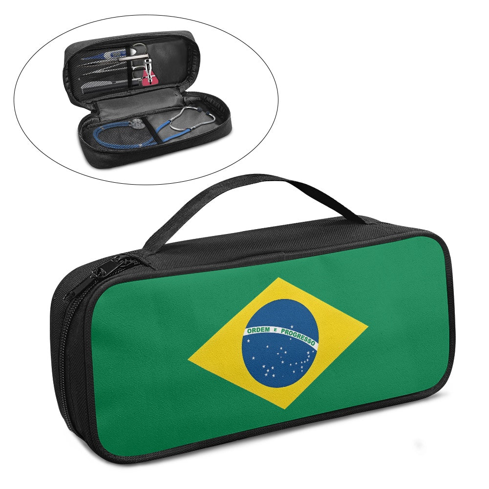 Brazil Flag Inspired Stethoscope Storage Bag