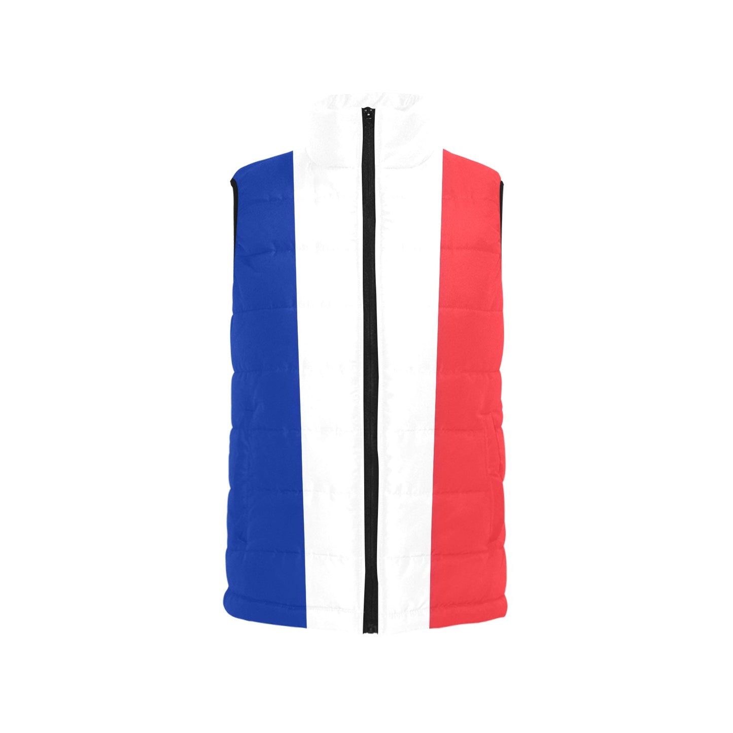 France Flag Inspired Women's Padded Vest