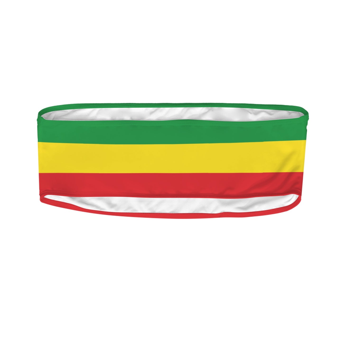 Ethiopia Flag Inspired Bandeau Tube Bikini Top