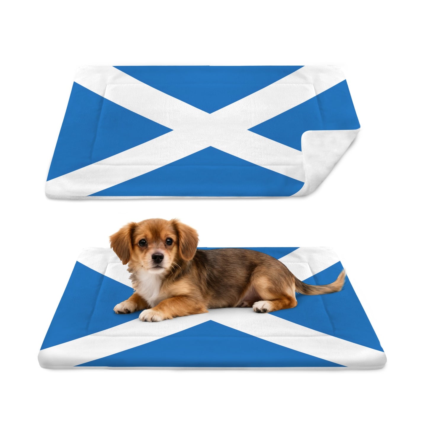 Scotland Flag Inspired Pet Mat 25x18inch (Made in the USA)
