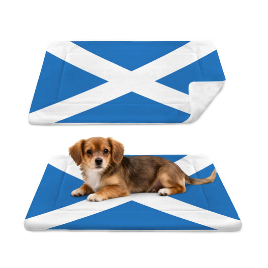 Scotland Flag Inspired Pet Mat 25x18inch (Made in the USA)