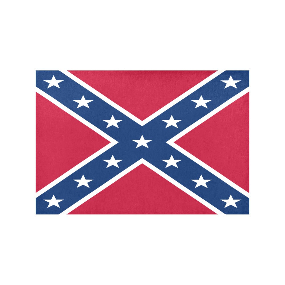 Confederate States Battle Flag Placemats 12" x 18" (Set of 6)