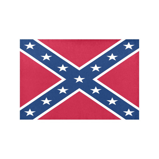 Confederate States Battle Flag Placemats 12" x 18" (Set of 6)