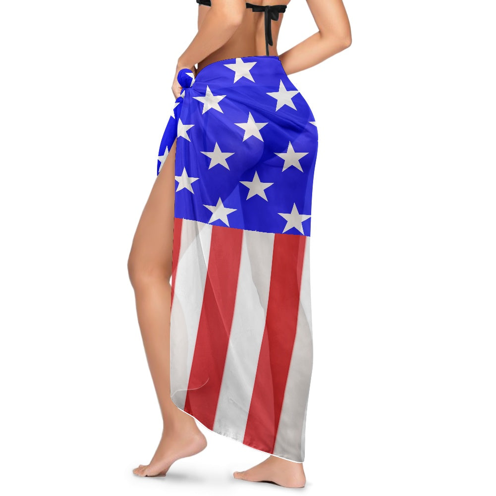 USA/American Flag Inspired Bikini Cover-Up Style-2
