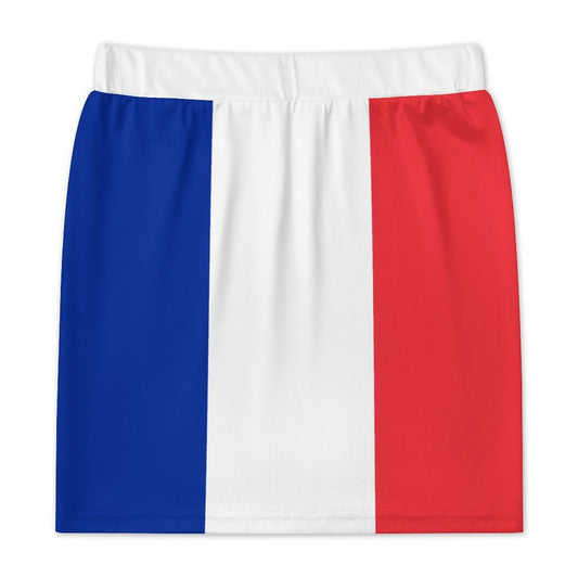 France Flag Inspired Women's Mini Skirt