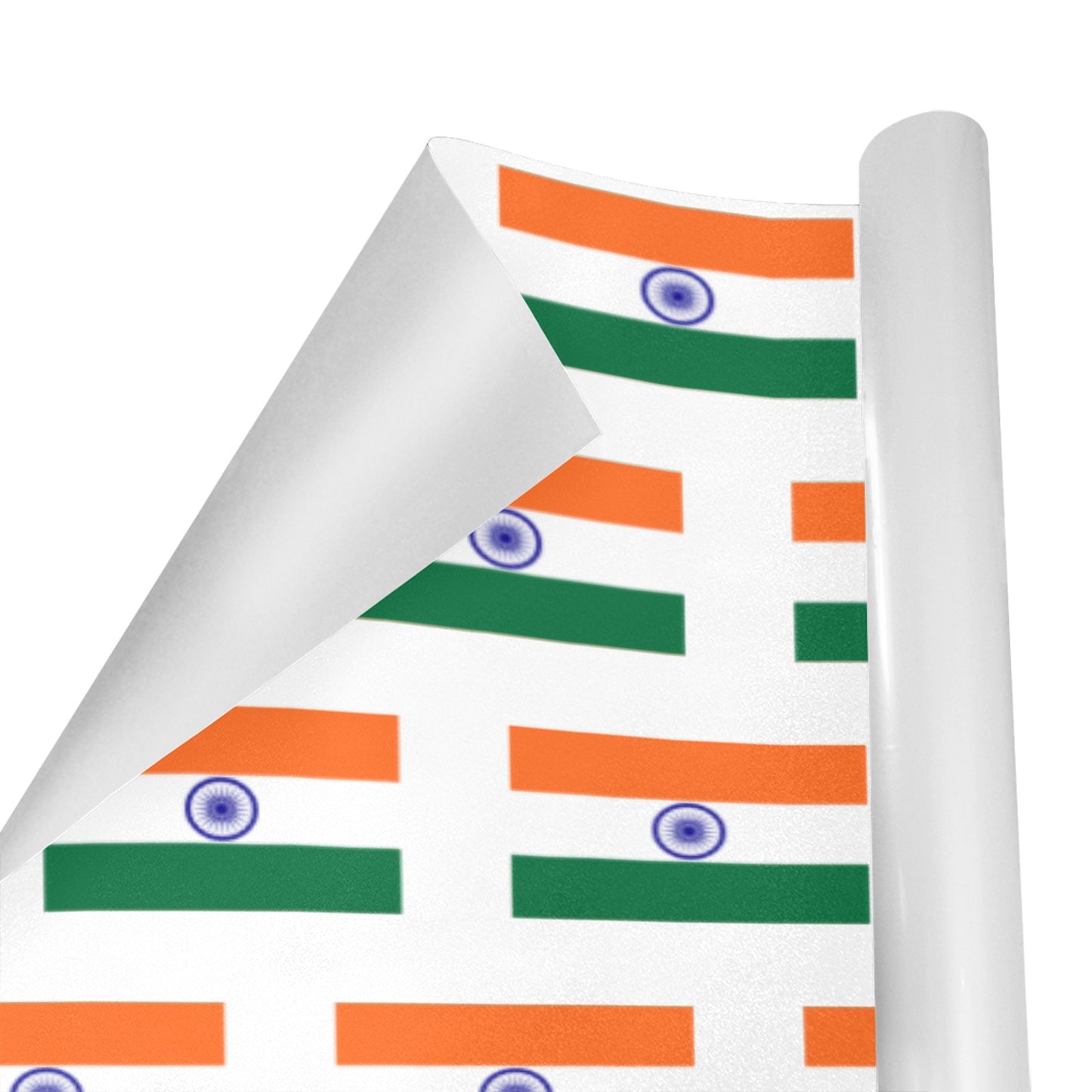 India Flag Inspired Custom Gift Wrapping Paper 58"x 22.5" (4 Rolls)