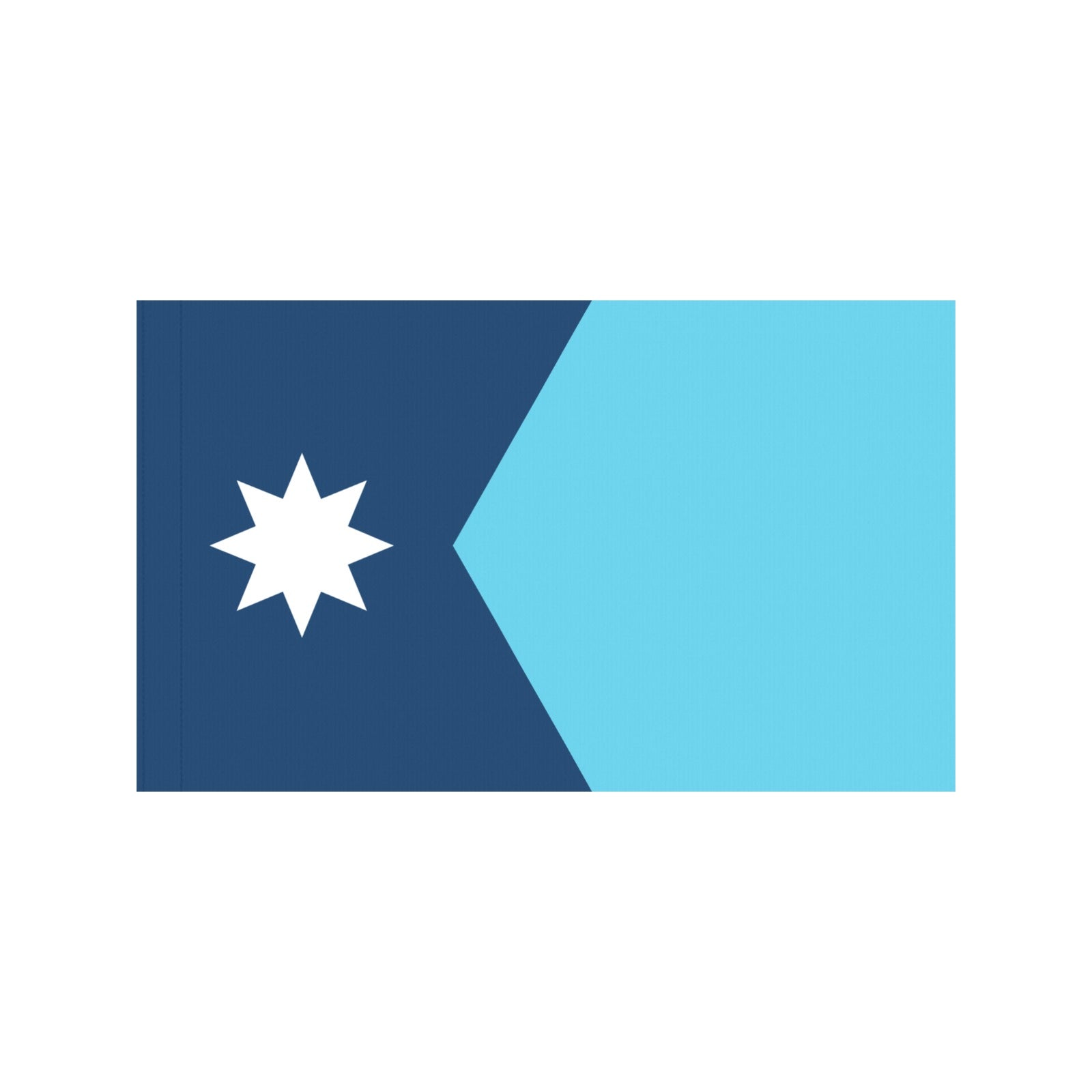 Blue and cyan flag with star; Luv My Flag.
