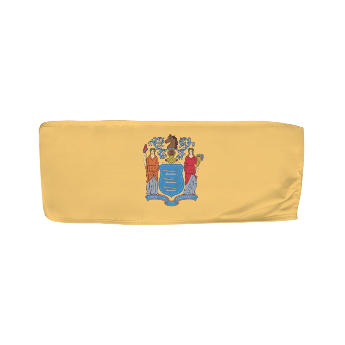 New Jersey Flag Inspired Bandeau Tube Bikini Top