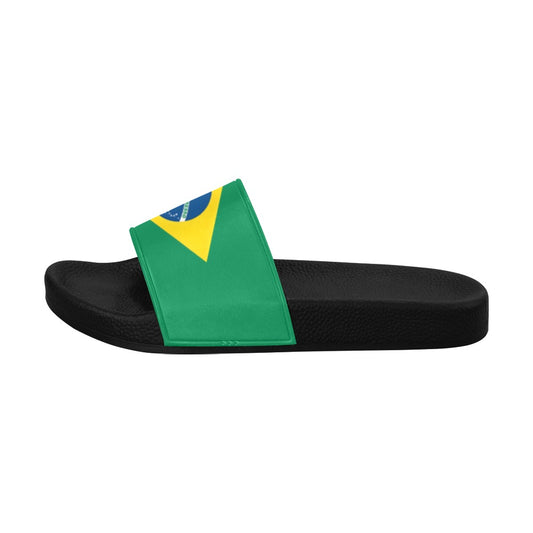 Brazil Flag Inspired Women's Slide Sandals