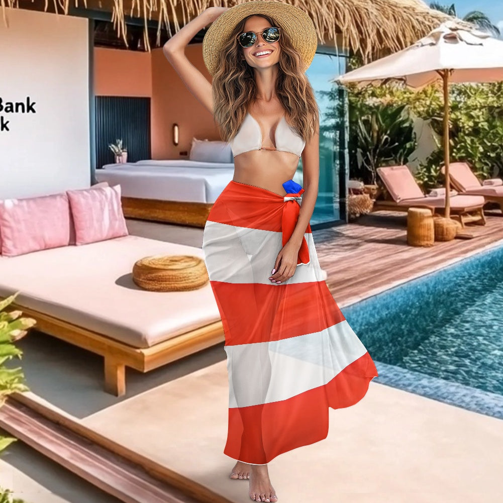 Puerto Rico Flag Inspired Bikini Cover-Up