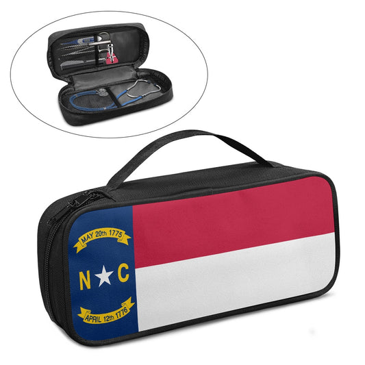 North Carolina Flag Inspired Stethoscope Storage Bag