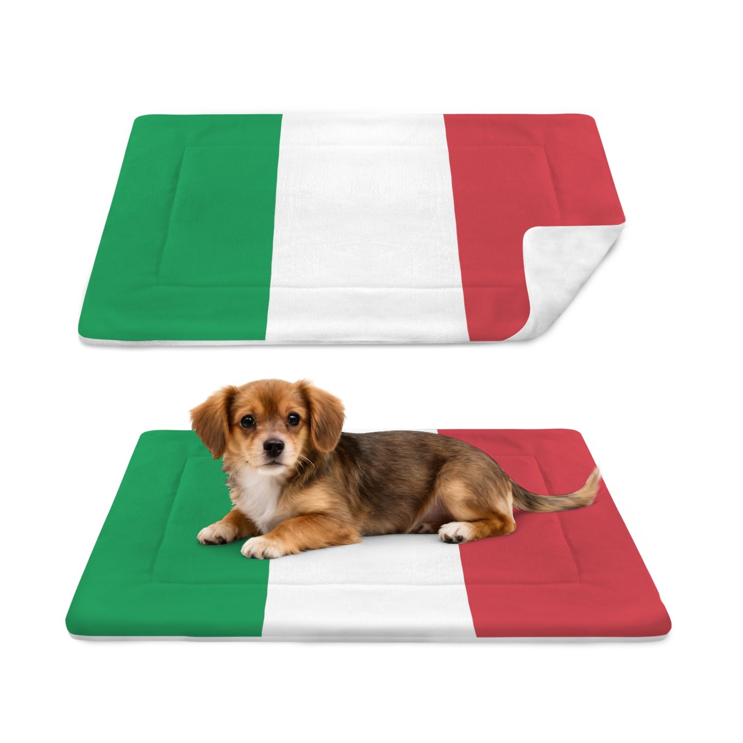 Italy Flag Inspired Pet Mat 25x18inch (Made in the USA)