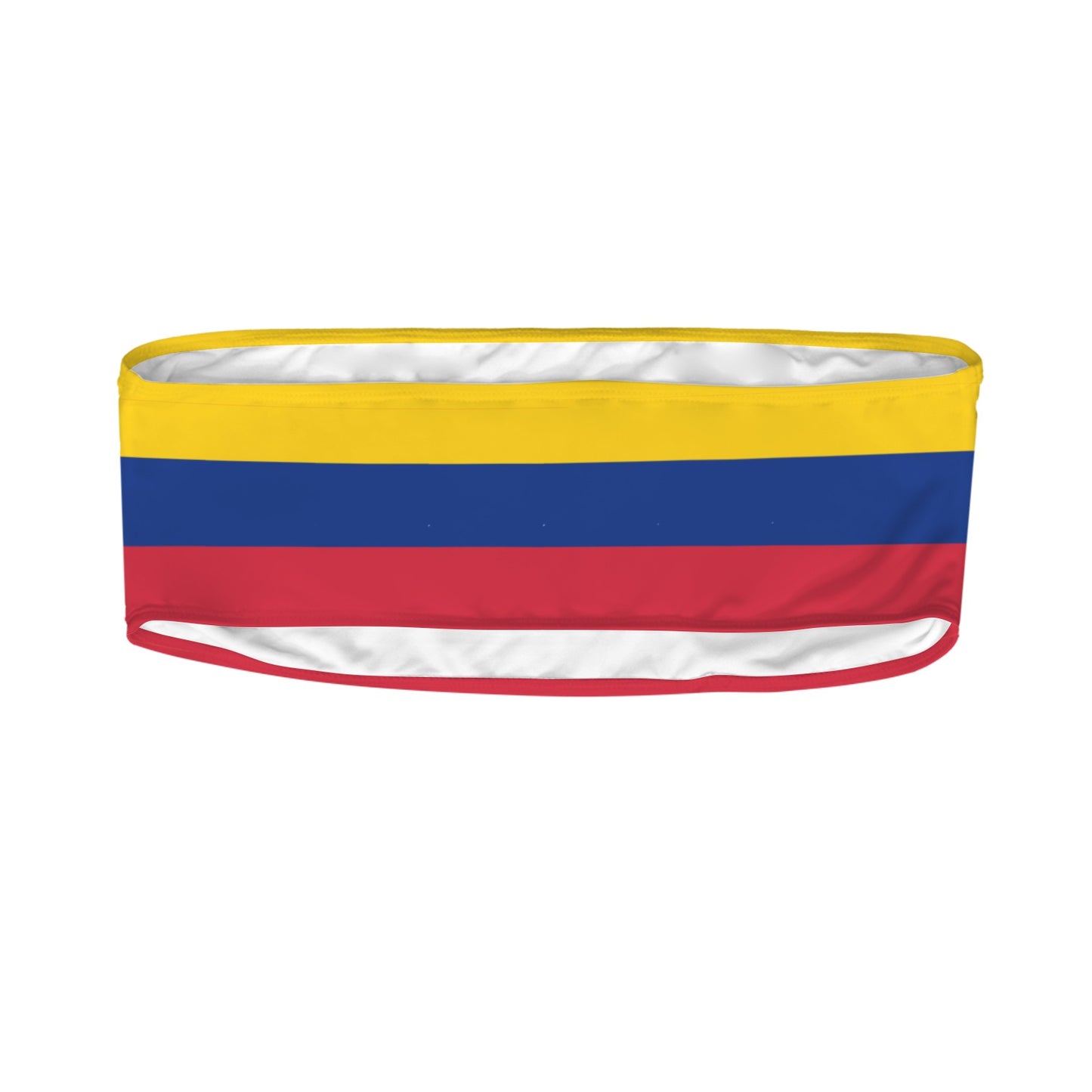 Venezuela Flag Inspired Bandeau Tube Bikini Top