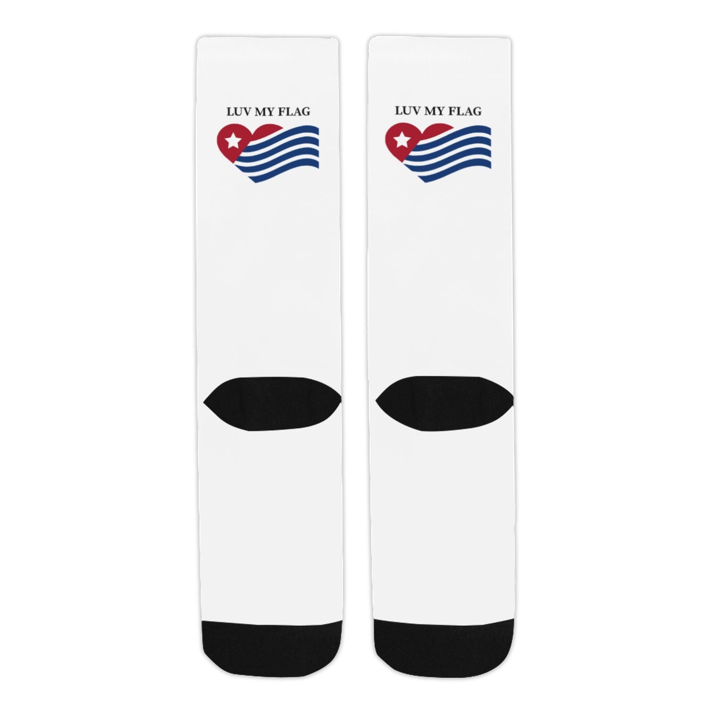 Luv My Flag Logo Crew Socks | Ships from USA