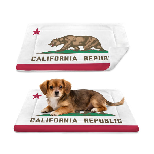 California Flag Inspired Pet Mat 25x18inch (Made in the USA)