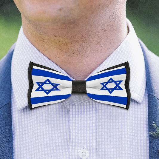 Israel Flag Inspired Bow Tie – Look Sharp, Show your Columbian Pride