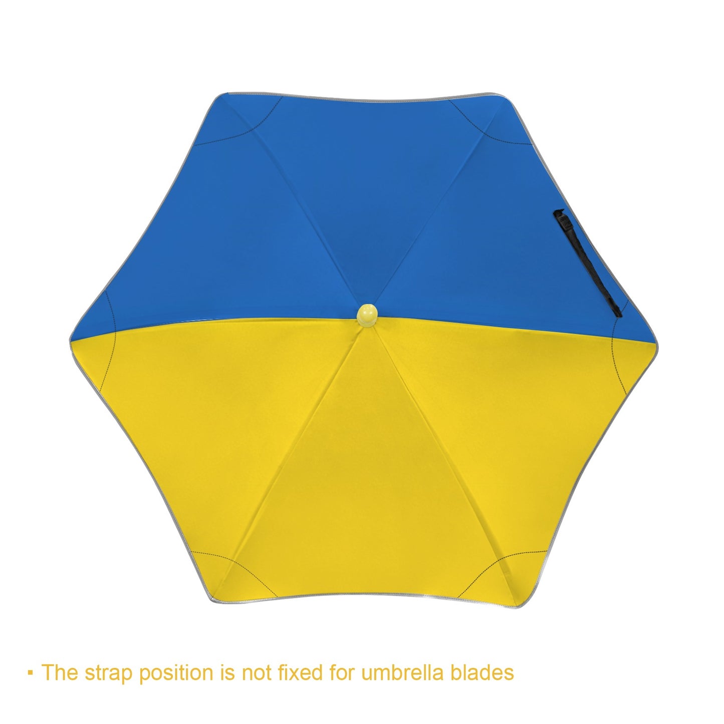 Ukraine Flag Inspired Kids Safe Round Corner Umbrella