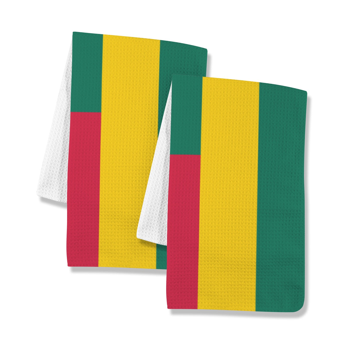 Togo Flag Inspired Kitchen Towel 40X60cm (Pack of 2) | Printed In the USA
