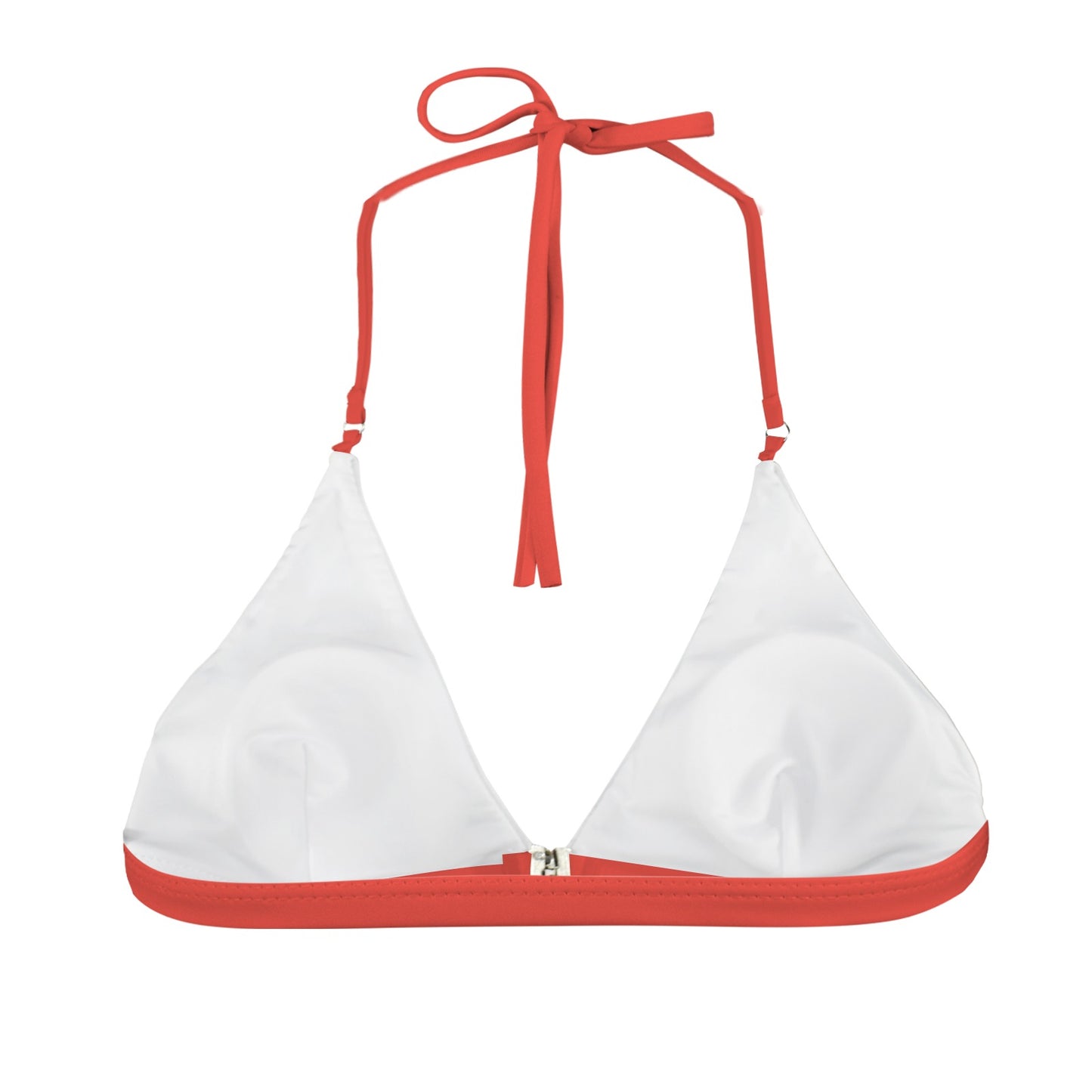 Thin Red Line Flag Inspired Style-2 Front Buckle Triangle Bikini Top