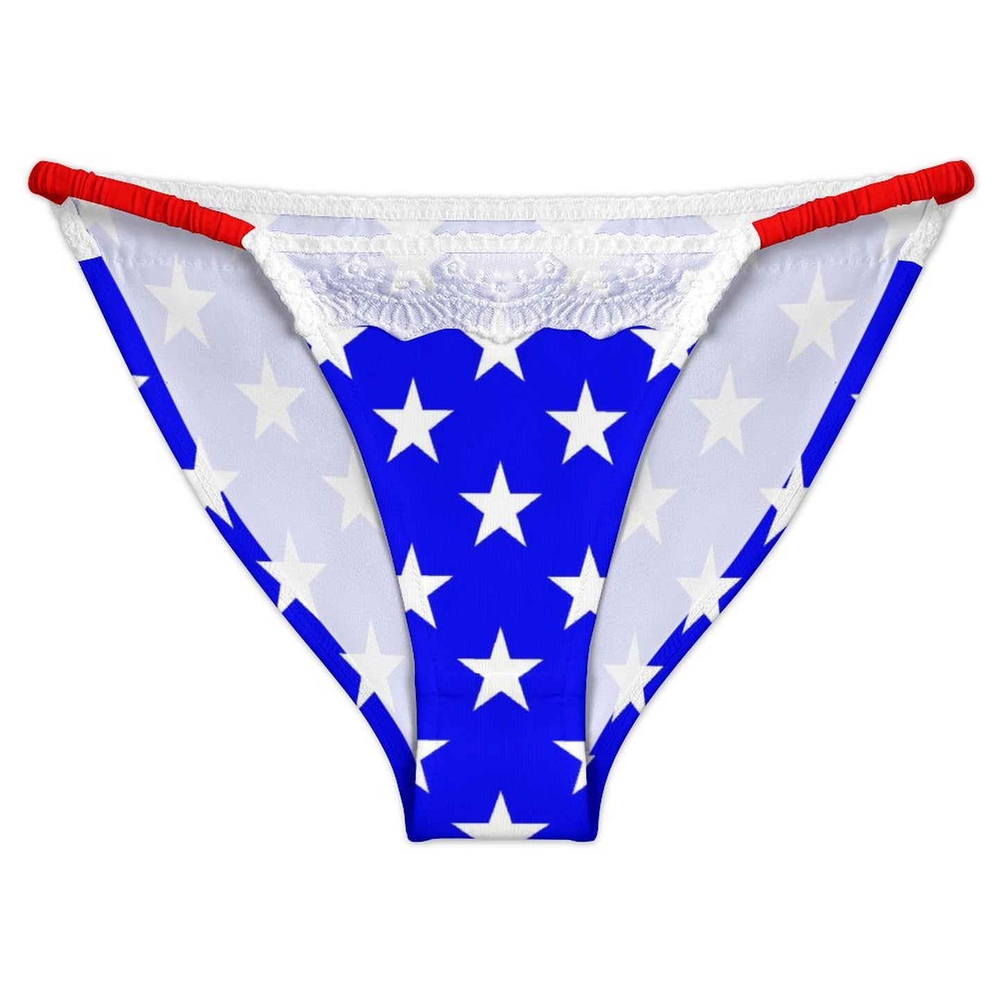 USA/American Flag Inspired Style-2 Lace Trim Underwear