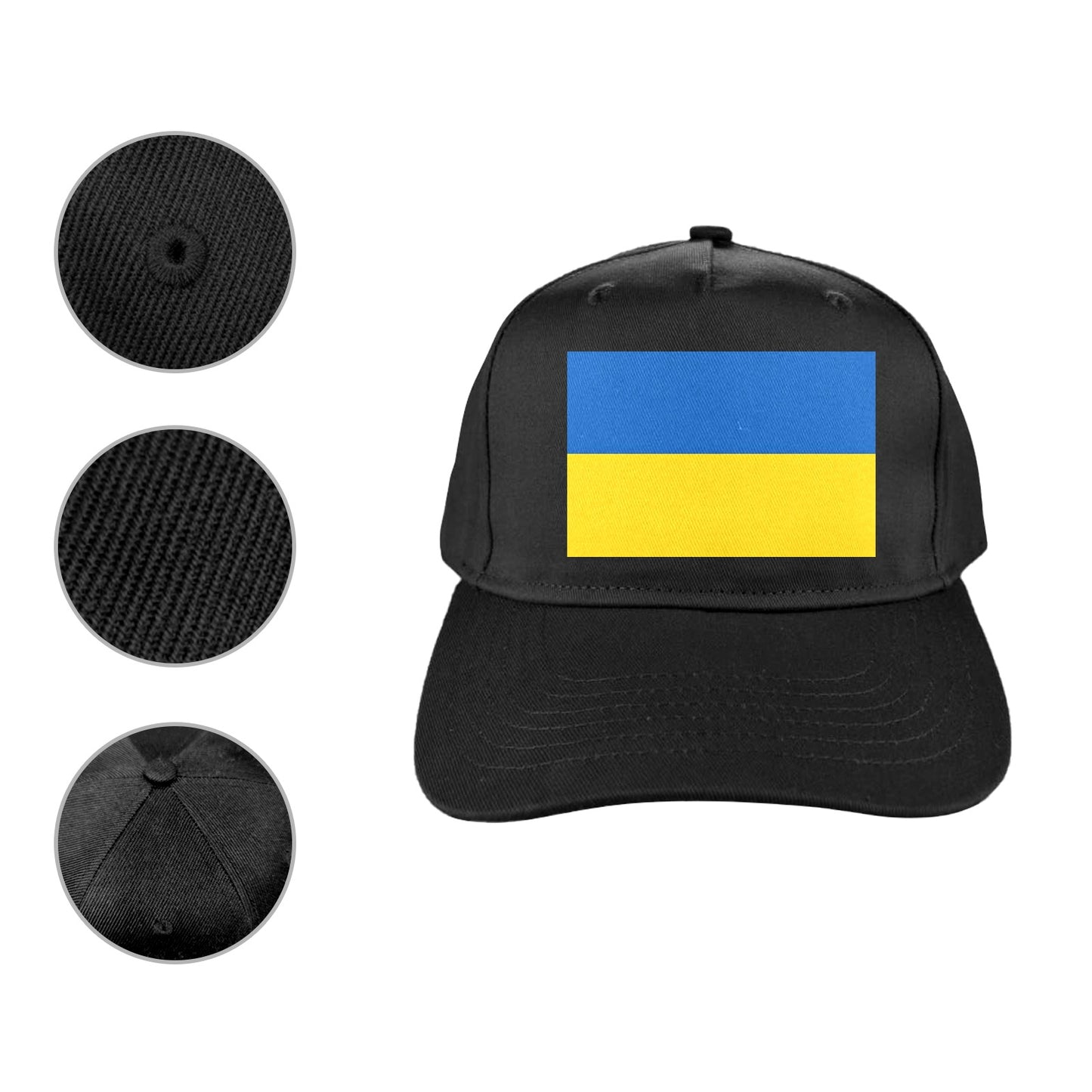 Ukraine Flag Baseball Cap (Made in USA)