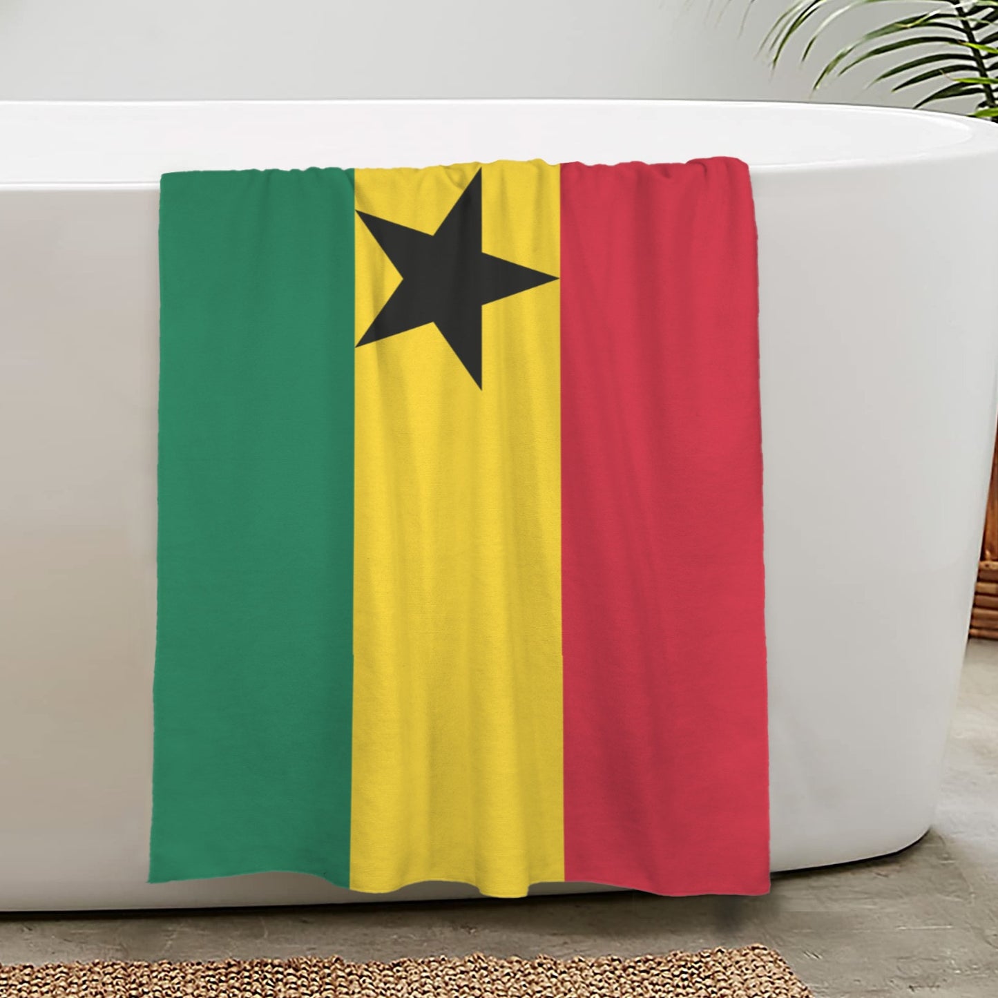 Ghana Flag Inspired Custom Bath Towel 29"x58"(Made in USA)