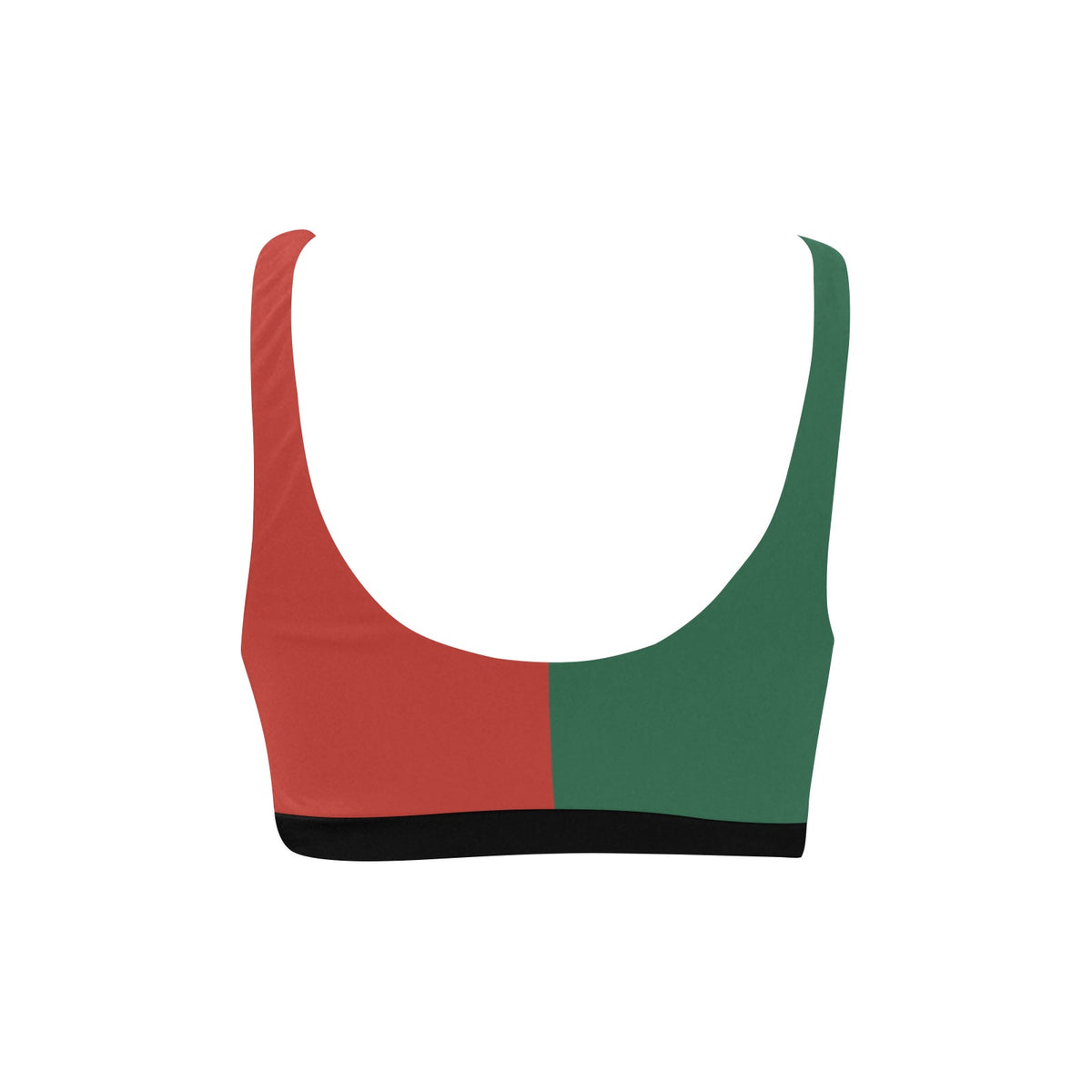 Mexico Flag Inspired Sport Bikini Top