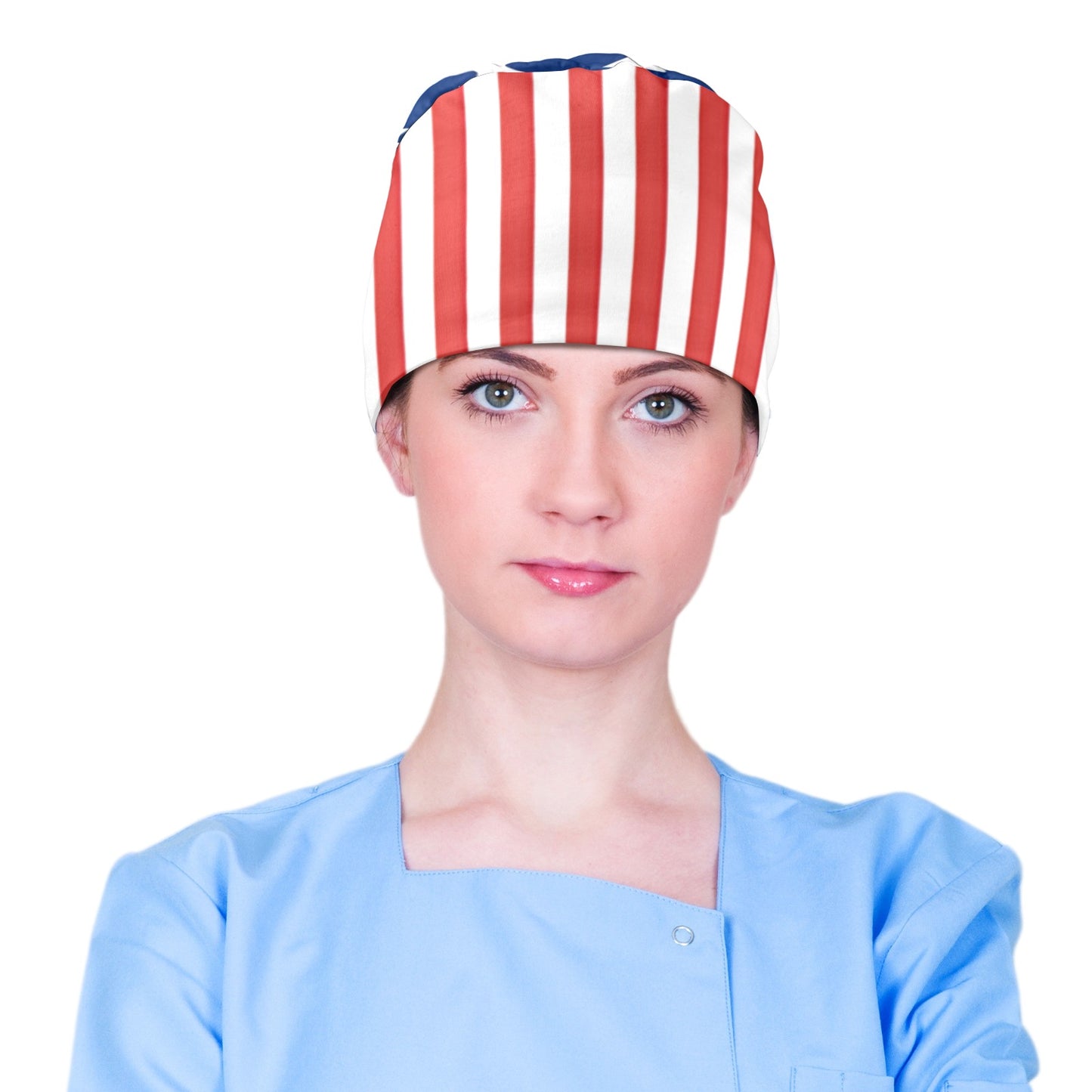 USA/American Flag Inspired Scrub Cap | Ships from USA