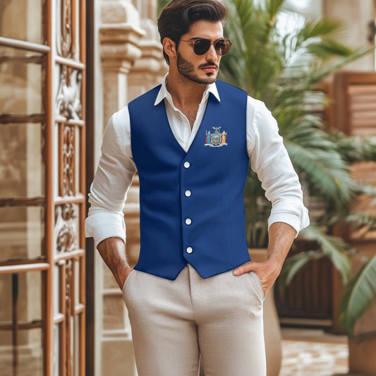 New York Flag Suit vest jacket