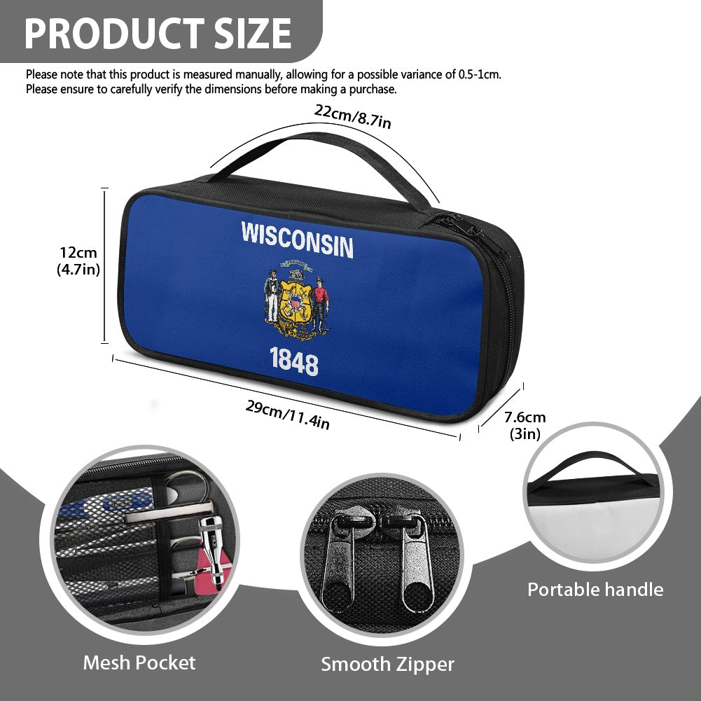 Wisconsin Flag Inspired Stethoscope Storage Bag