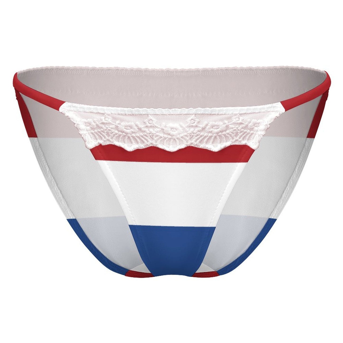 Netherlands Flag Inspired Lace Trim Underwear