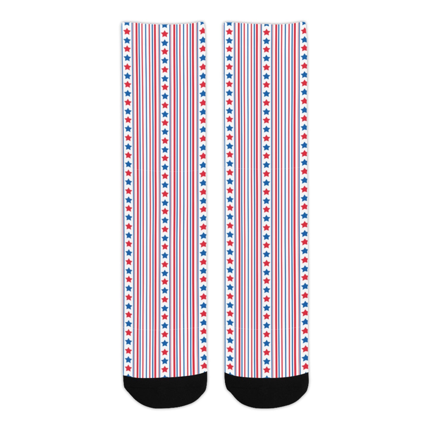 USA/American Flag Inspired Stars & Stripes Pattern Crew Socks | Ships from USA