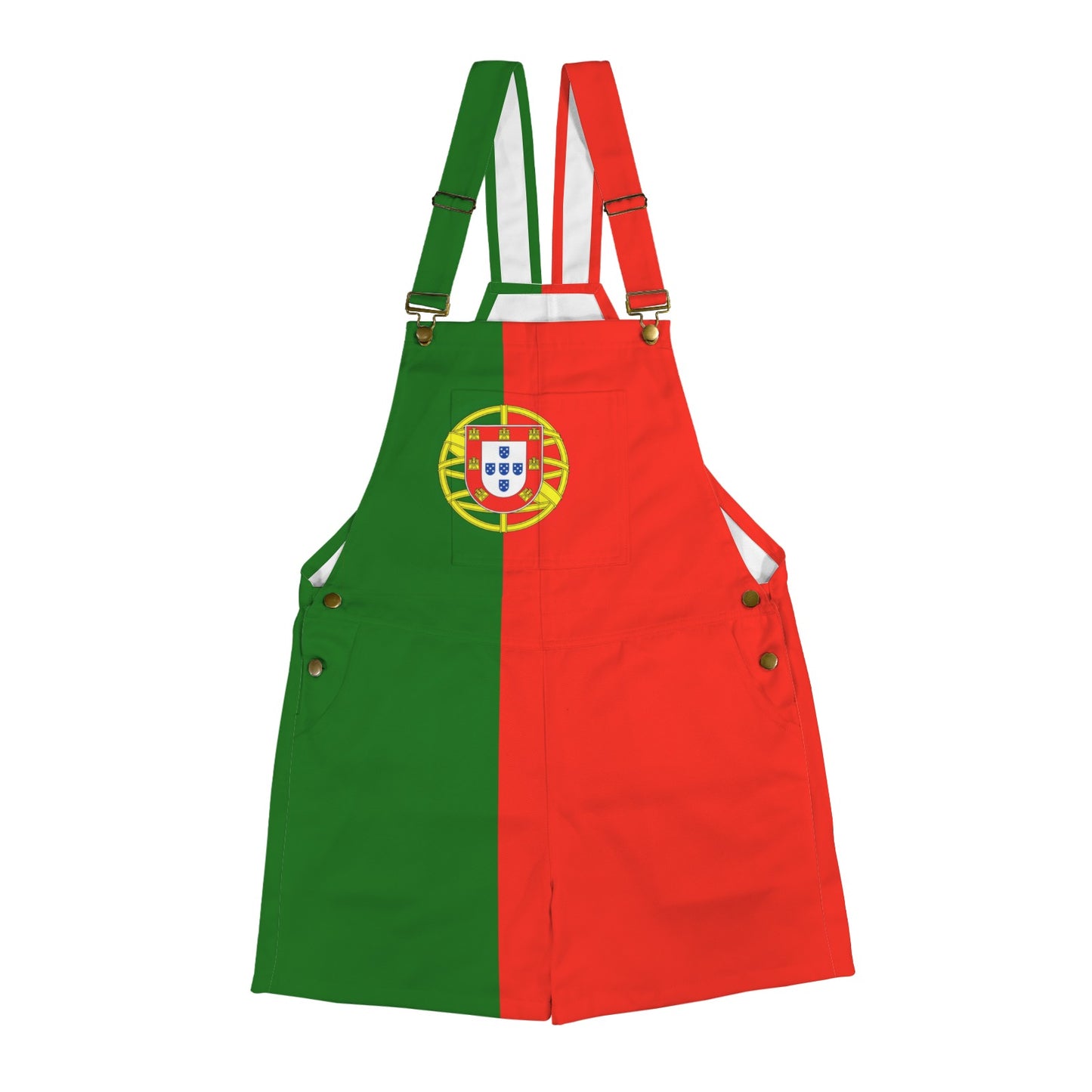 Portugal Flag Inspired Unisex Suspender Jumpsuit