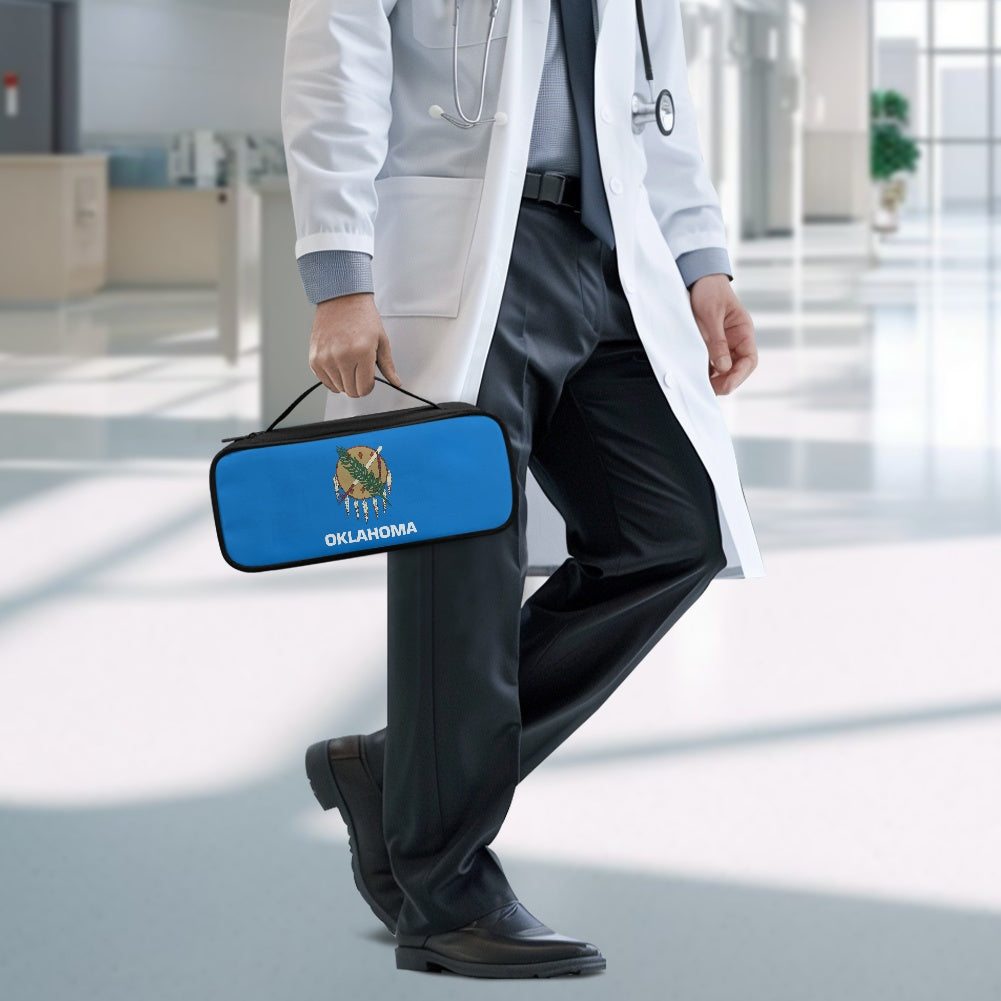 Oklahoma Flag Inspired Stethoscope Storage Bag