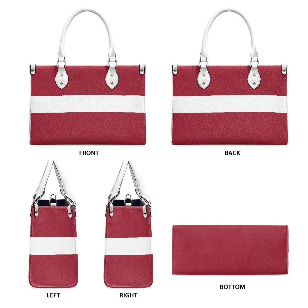 Latvia Flag Purse With Poise – PU Leather Shoulder Handbag for Bold Style - Luv My Flag
