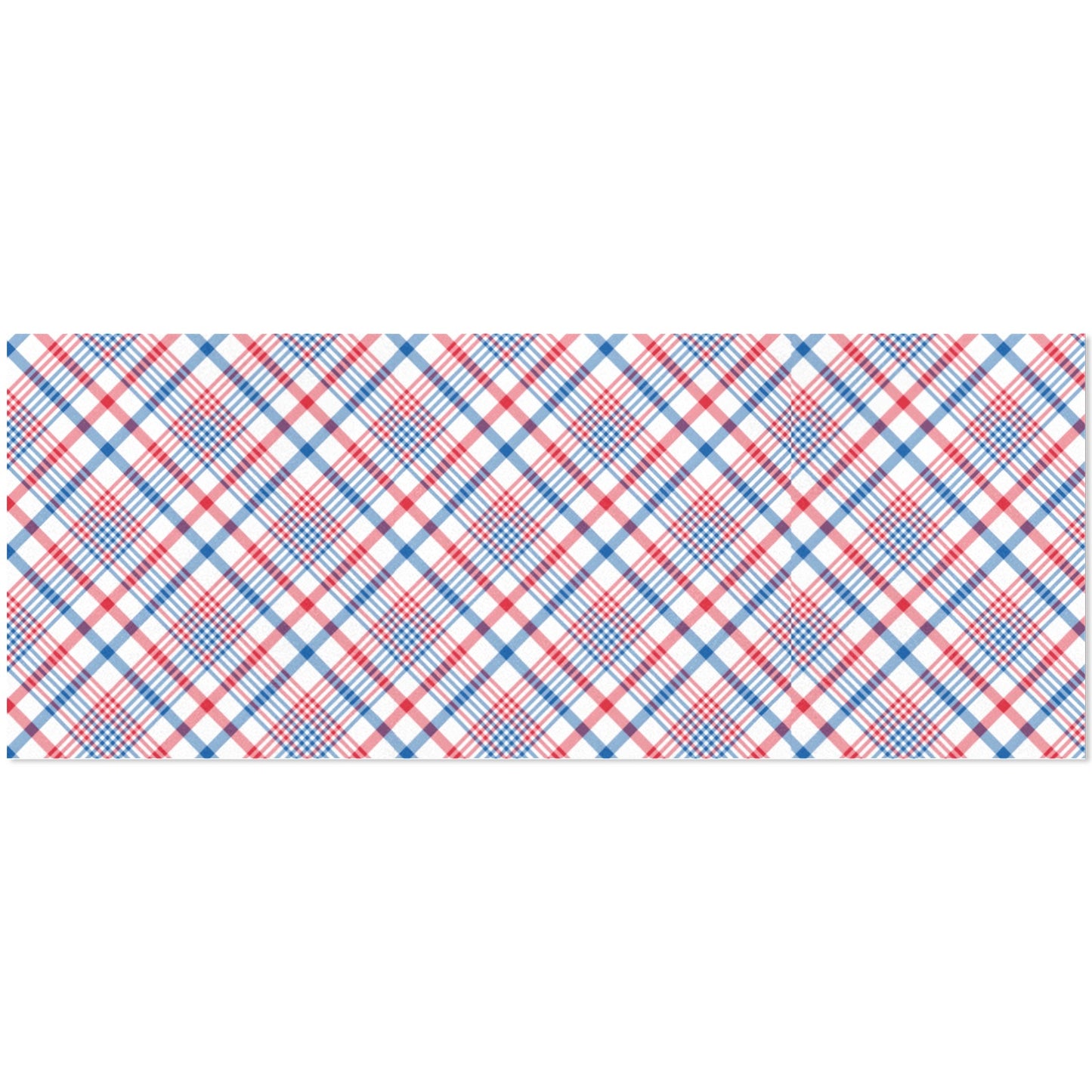 USA/American Flag Inspired Plaid Pattern Custom Gift Wrapping Paper 58"x 22.5" (4 Rolls)