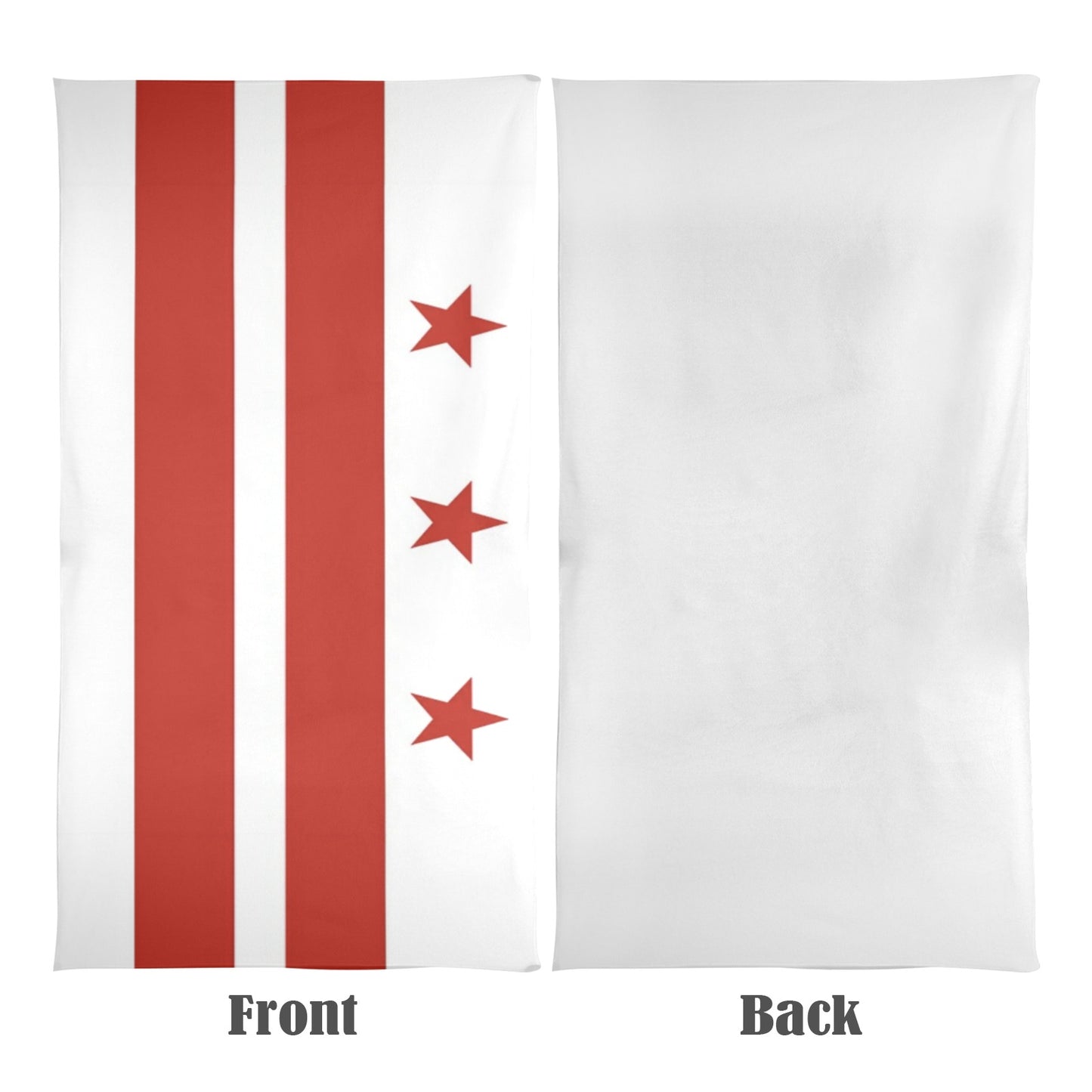 Washington DC Flag Beach Towel 31"x71" (Made in USA)