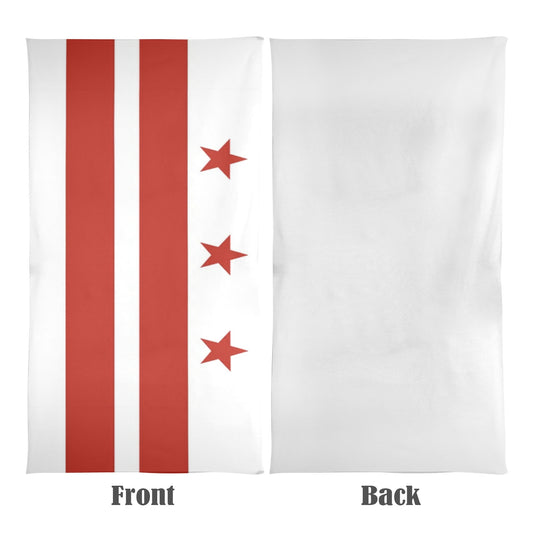 Washington DC Flag Beach Towel 31"x71" (Made in USA)