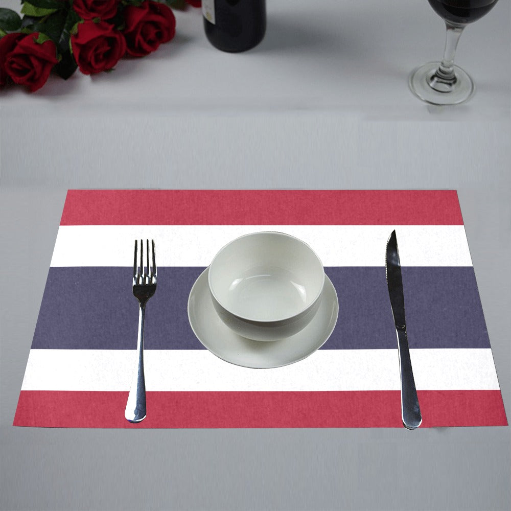 Thailand Flag Placemats 12" x 18" (Set of 6)