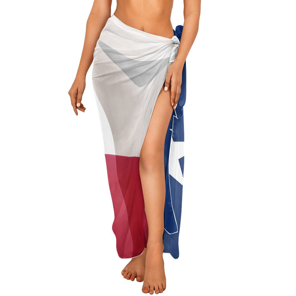 Texas Flag Inspired Bikini Cover-Up