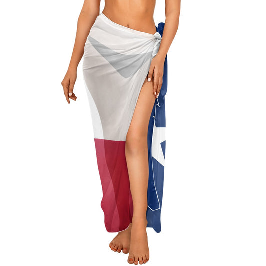 Texas Flag Inspired Bikini Cover-Up