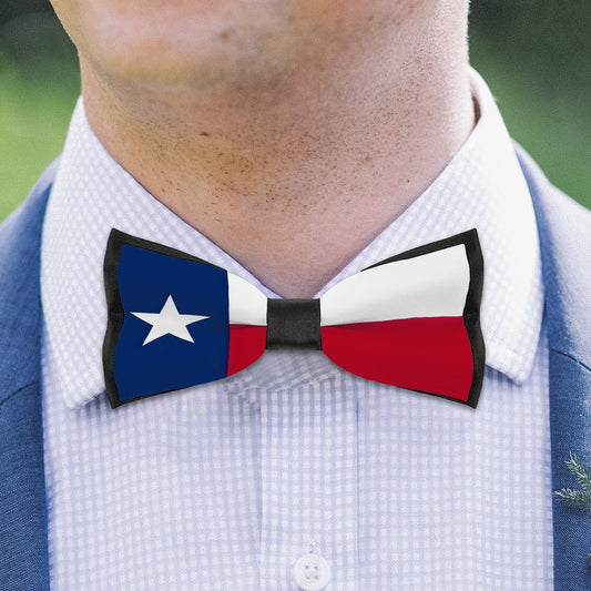 Texas Flag Formal Neckwear  – Bold Lone Star Swagger Bow Tie - Luv My Flag