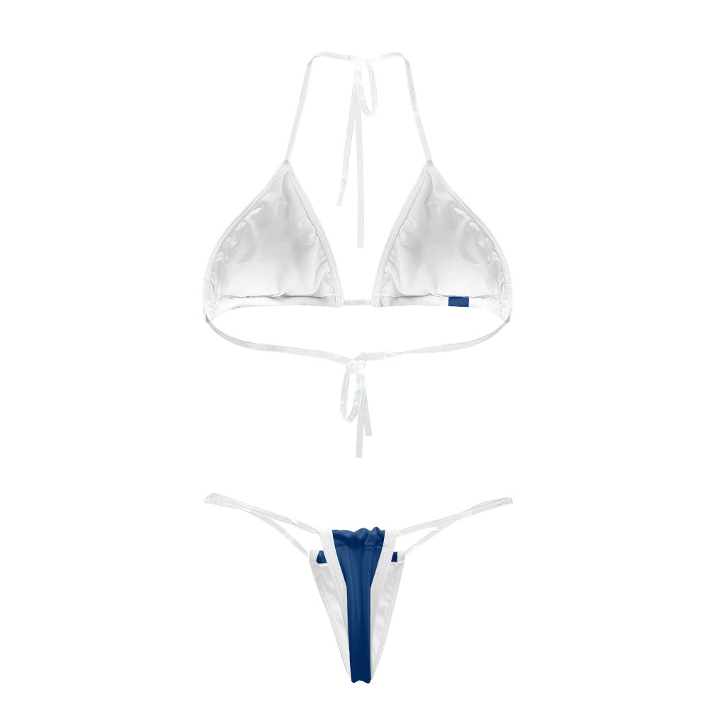 Finland Flag Inspired Transparent String Bikini